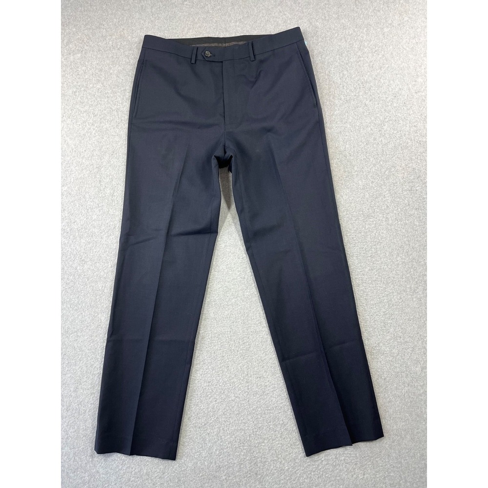 Lauren Ralph Lauren Dress Pants Mens 34x32 Navy Wool Total Comfort Straight Leg